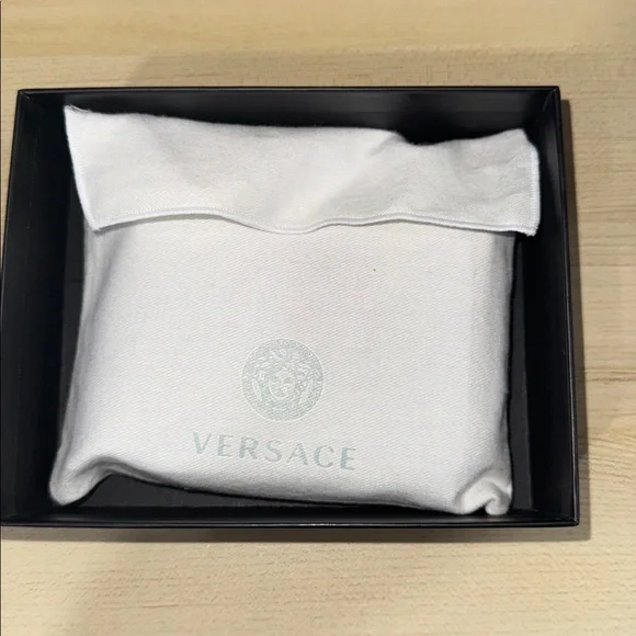 Versace wallet, small - black, khaki, gold